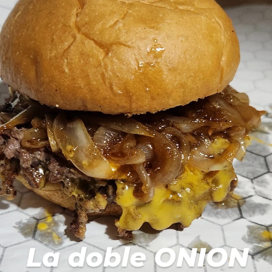 Onion Doble + papas fritas